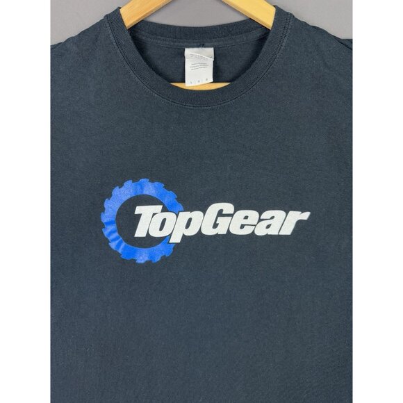 Vintage Y2K Top Gear Car TV Show Promo Racing Series Black Large Tee Rare - Picture 3 of 5